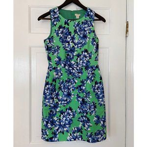 J. Crew Bright Floral Sheath Dress